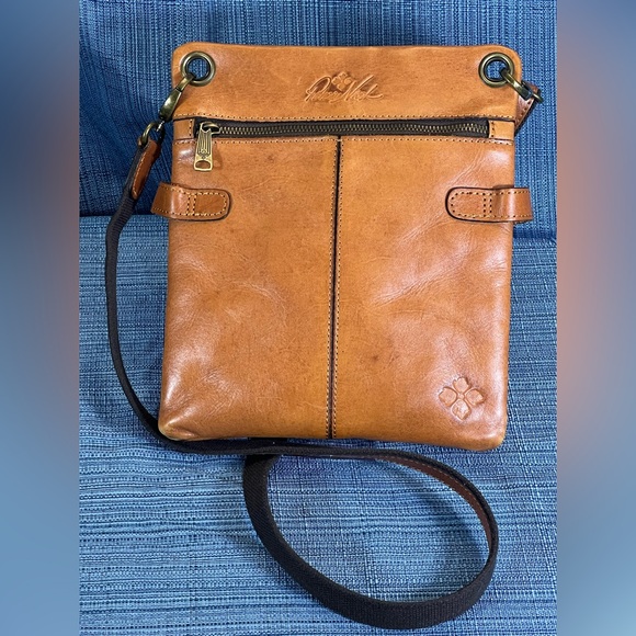 Patricia Nash Crossbody Leather Bag - Preloved in Camel - Picture 2 of 15